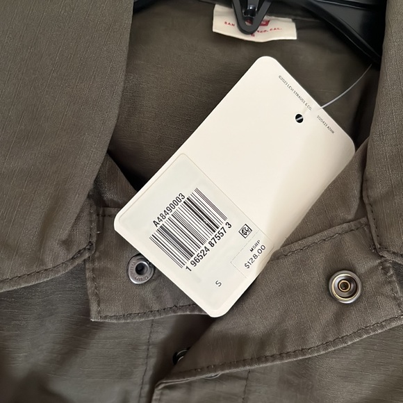 Levi's Short Sleeve Boilersuit Free People Army Green NWT - Picture 11 of 15